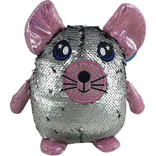 Мягкая игрушка ABtoys Мышь с пайетками, 20 см от ABtoys
