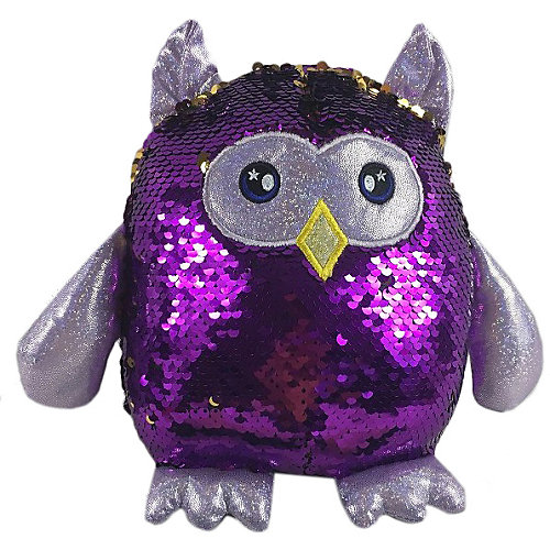 Мягкая игрушка ABtoys Сова с пайетками, 20 см от ABtoys