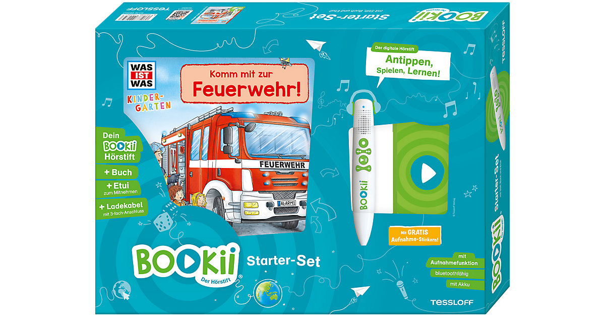 Buch - BOOKii® Starter-Set: WAS IST WAS Kindergarten: Unterwegs mit der Feuerwehr!, mit 1 Buch, mit 1 Beilage
