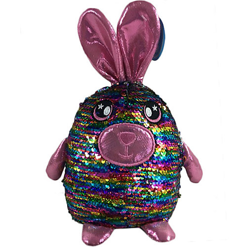 Мягкая игрушка ABtoys Заяц с пайетками, 20 см от ABtoys