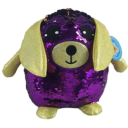 Мягкая игрушка ABtoys Собака с пайетками, 20 см от ABtoys
