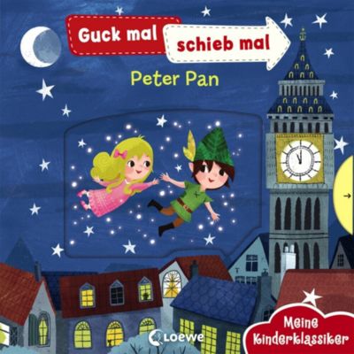 Spielzeug: Loewe Verlag Buch - Guck mal, schieb mal! Meine Kinderklassiker: Peter Pan