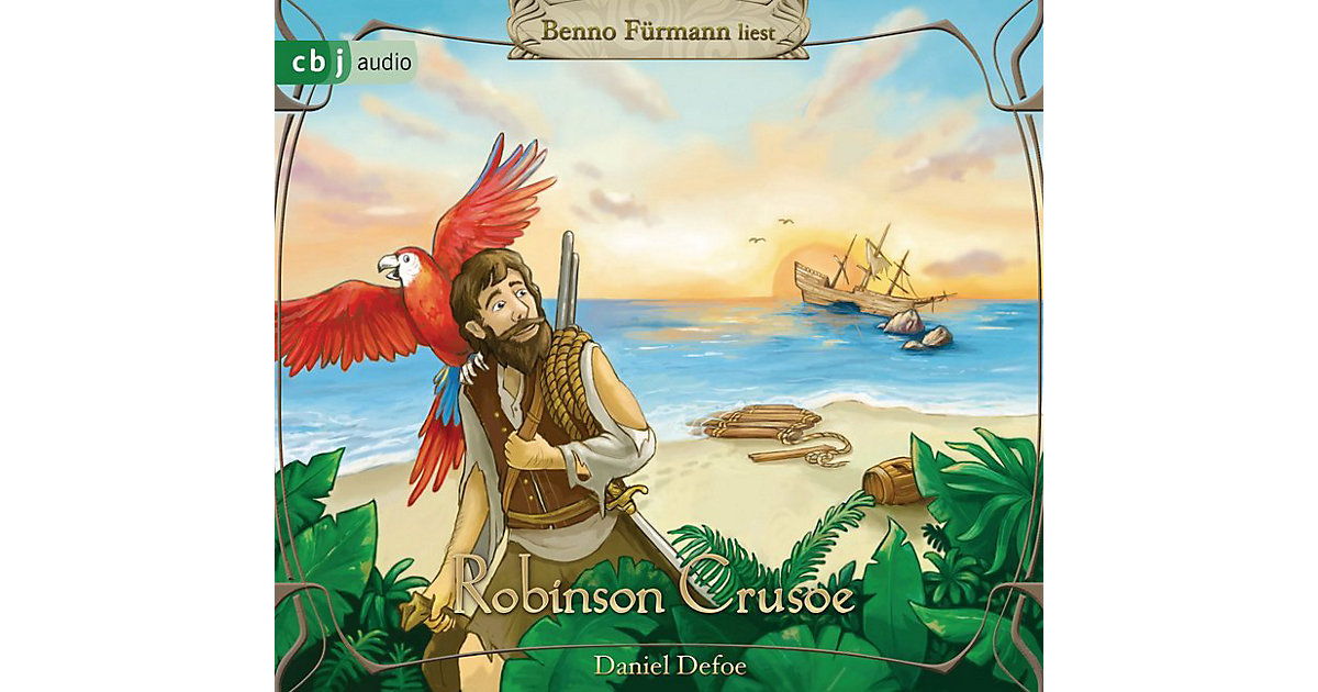 Robinson Crusoe, 4 Audio-CDs Hörbuch