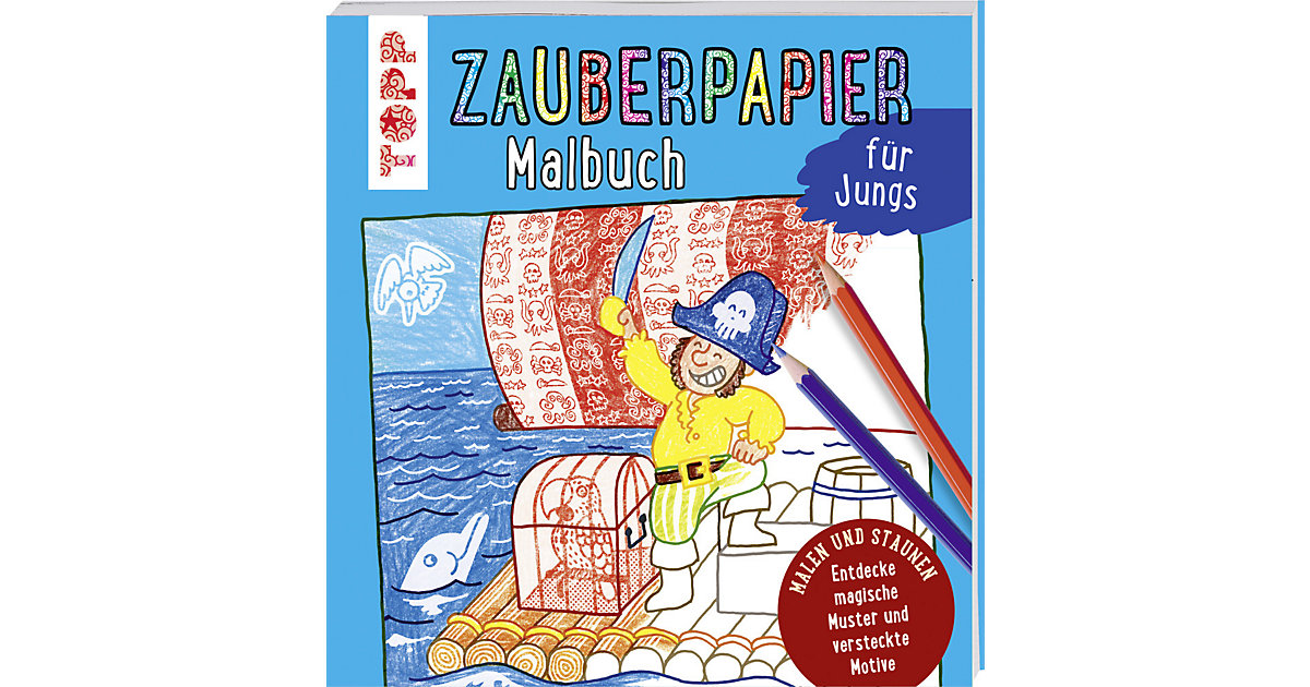 Buch - Zauberpapier Malbuch Jungs Kinder