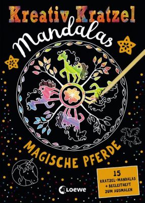 Buch - Kreativ-Kratzel Mandalas: Magische Pferde