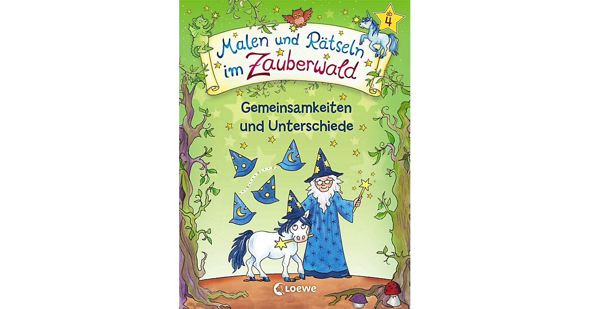 Buch - Malen und Rätseln im Zauberwald: Gemeinsamkeiten und Unterschiede