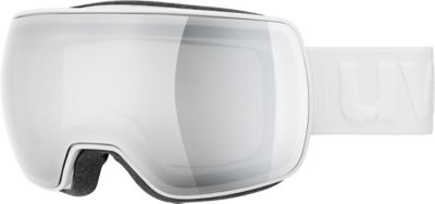 Skibrille compact LM white dl/mirror silver weiß