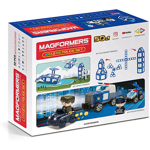 Магнитный конструктор Magformers Amazing Police Set от MAGFORMERS