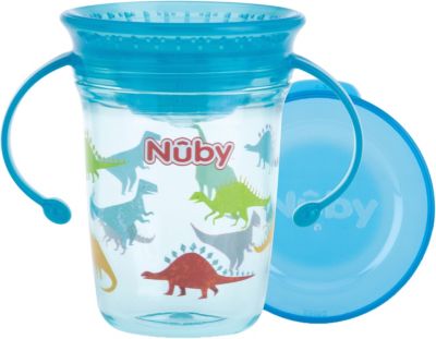 360� Trinklerntasse mit Griffen aus Tritan ��WONDER CUP��, 240 ml, Aqua hellblau