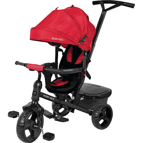 Трехколесный велосипед Moby Kids Rider 360°, 10x8 EVA, красный от Moby Kids
