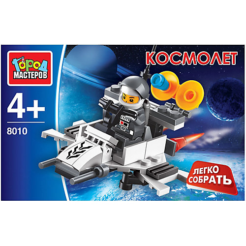 Конструктор Город Мастеров «Космос: самолет», с фигуркой, 51 деталь от Город мастеров