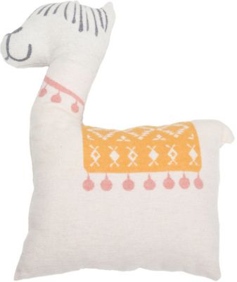 Kissen "Lama" (inkl. Füllung), rohweiß, 40 x 55 cm, David Fussenegger