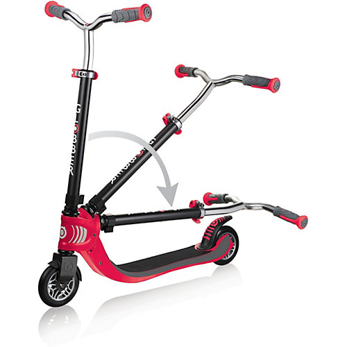 Двухколесный самокат Globber Foldable Flow 125, красный от Globber