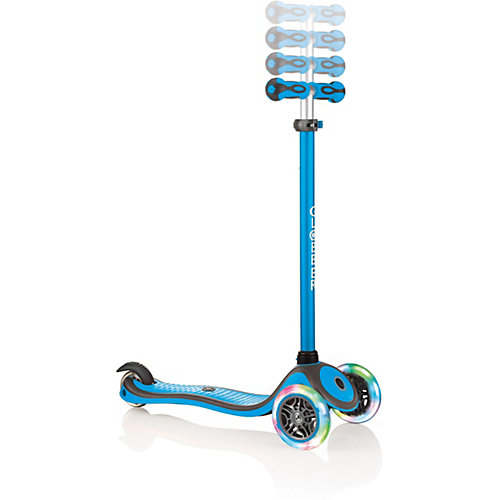 Трехколесный самокат Globber Primo Plus Lights Color, светящиеся колеса от Globber