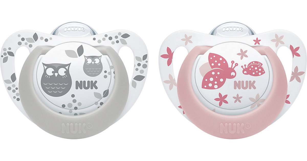 NUK · NUK Beruhigungssauger Genius Color Silikon 18-36 Monate, Girl NUK · NUK Beruhigungssauger Genius Color Silikon 18-36 Monate, Girl