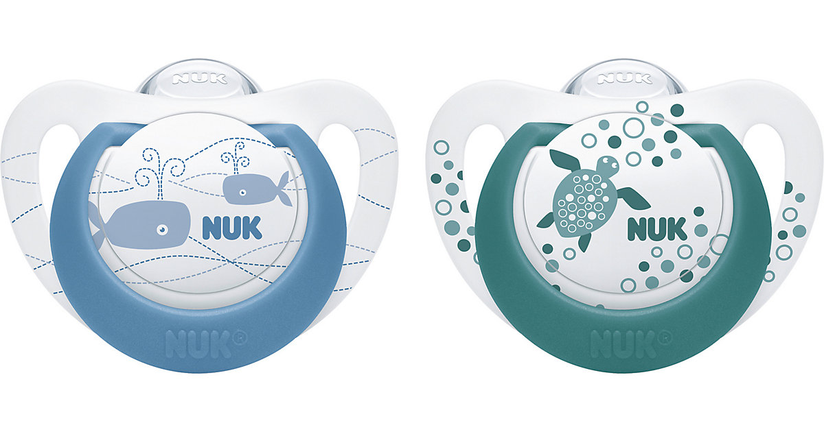 NUK · NUK Beruhigungssauger Genius Color Silikon 0-6 Monate, Boy NUK · NUK Beruhigungssauger Genius Color Silikon 0-6 Monate, Boy