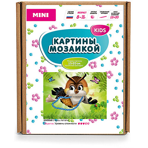 Картина-открытка мозаикой Molly "Учусь летать" от Molly