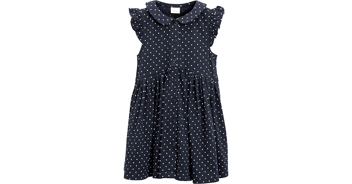 Kinder Jerseykleid mit Kragen dunkelblau Gr. 68/74 Mädchen Baby