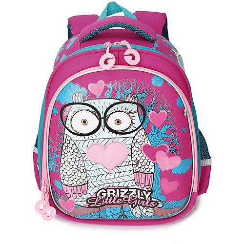 Рюкзак школьный Grizzly, фуксия от Grizzly