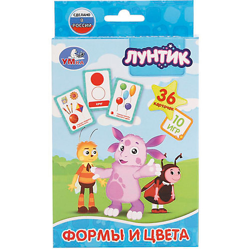 Карточки развивающие Умка «Лунтик. Формы и цвет» от Умка