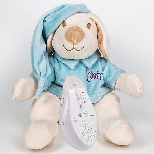 Игрушка для сна Собачка DrЁma BabyDou с белым и розовым шумом, голубой от Drema BabyDou