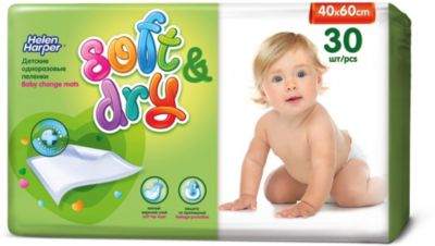 Детские пеленки Helen Harper Soft&Dry 40*60 30шт