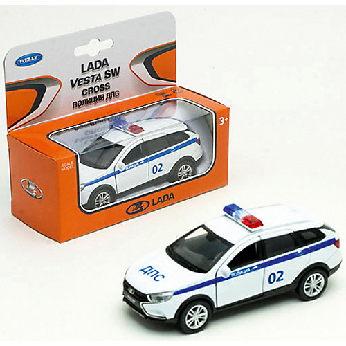Машина Welly Lada Vesta Sw Cross "Полиция ДПС" от Welly