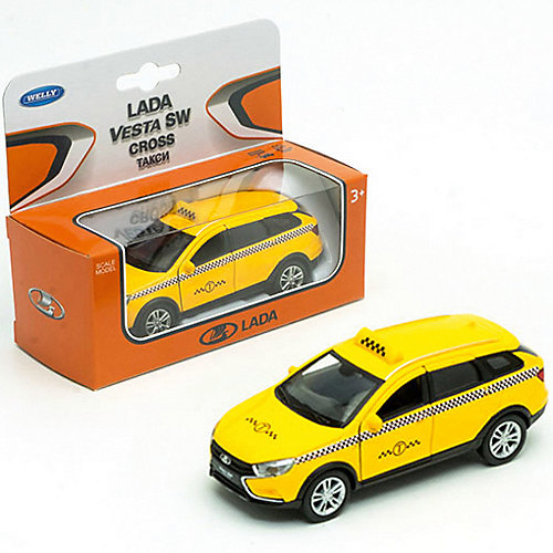 Машина Welly Lada Vesta Sw Cross "Такси" от Welly
