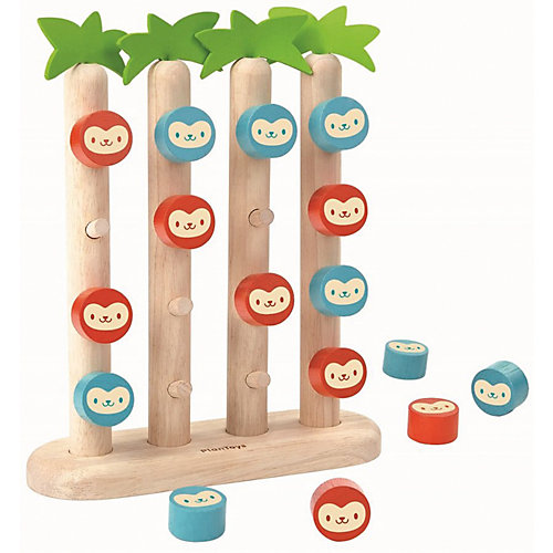 Настольная игра Plan Toys "Четыре обезьянки в ряд" от PLANTOYS