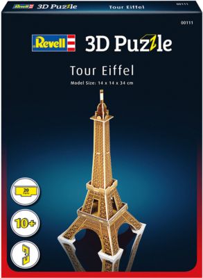 Eiffelturm CubicHappy Kinder Spielzeug Modell Bau 3D Puzzle Eiffel Tower 