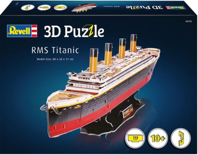 Image of 3D-Puzzle RMS Titanic, 113 Teile, 80 cm