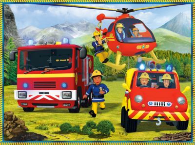 2x Puzzle 30/48 Teile + Memos - Feuerwehrmann Sam 2