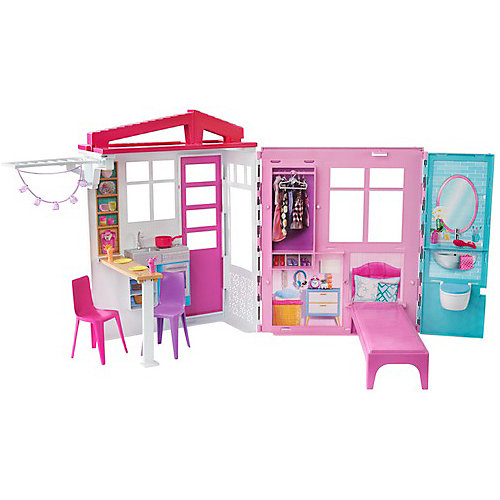 Раскладной домик Barbie с аксессуарами от Mattel
