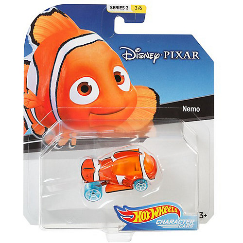 Премиальная машинка Hot Wheels Персонажи Disney, Немо от Mattel