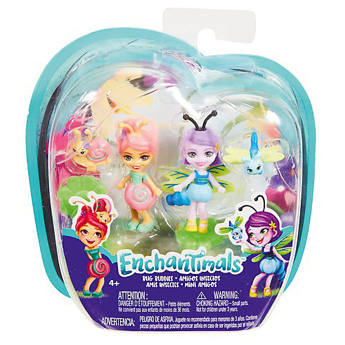Игровой набор Enchantimals "Парк лепестков" Саксон Улитка и Дара Стрекоза от Mattel