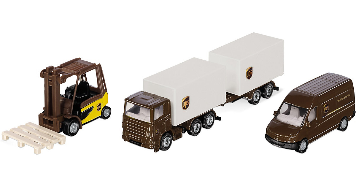 Spielzeug: SIKU SIKU Super 6324 UPS Logistik-Set