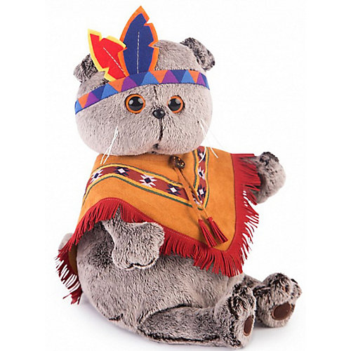 Мягкая игрушка Budi Basa Кот Басик в костюме индейца, 25 см от Budi Basa