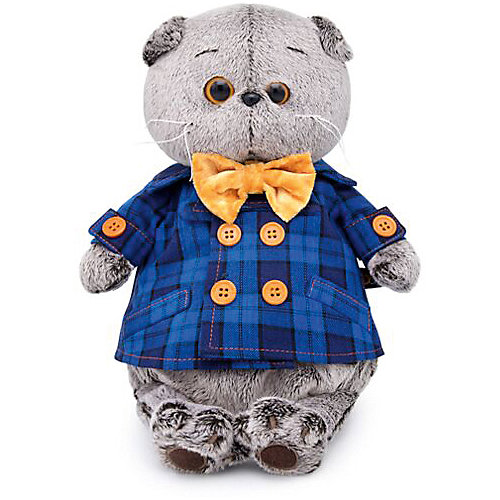 Мягкая игрушка Budi Basa Кот Басик в синей куртке и с бантом, 25 см от Budi Basa