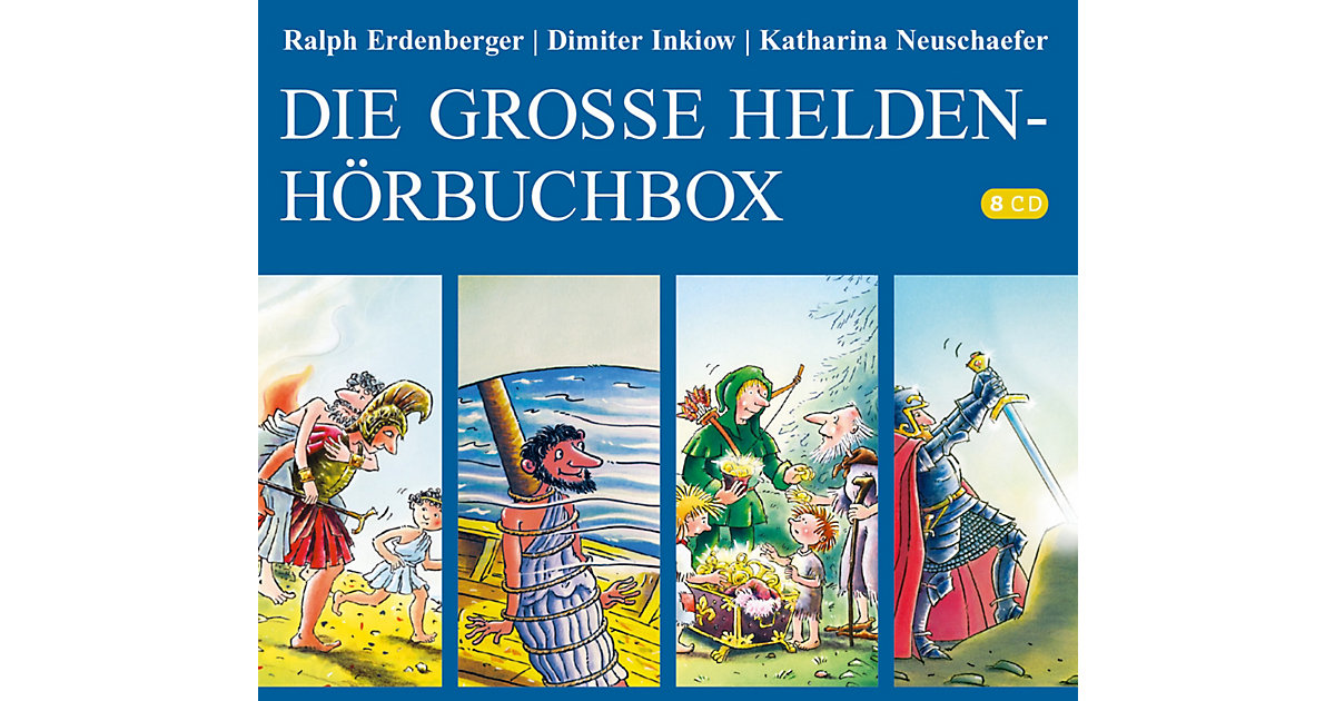 Die große Helden-Hörbuchbox, 6 Audio-CDs Hörbuch