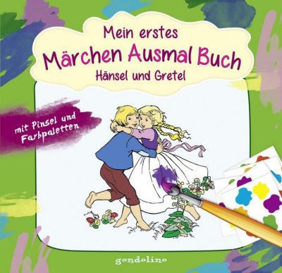 Buch - Mein erstes Märchenausmalbuch mit Pinsel und Farbpalette: Hänsel und Gretel