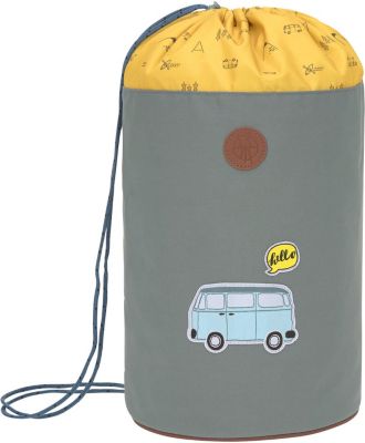 Sportbeutel School Sportsbag, Adventure Bus, blue blau