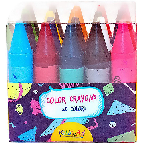 Восковые мелки KiddieArt толстые, 20 штук от KiddieArt