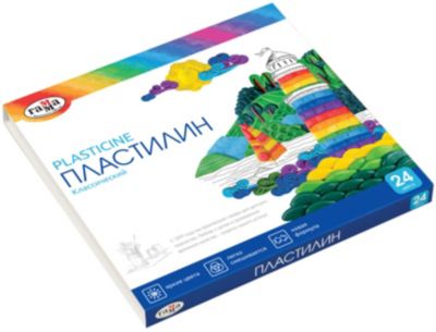 Пластилин Гамма «Классический», 24 цвета