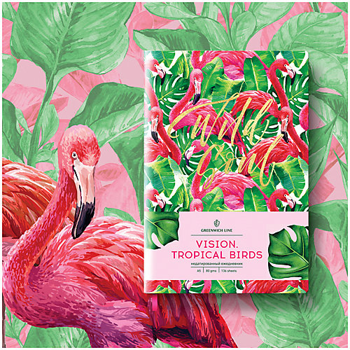 Записная книжка Лайт Greenwich Line Vision.Tropicalbirds, А5 от Greenwich Line