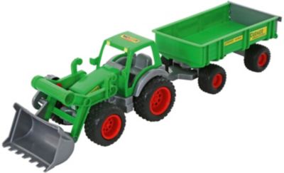 Farmer Technic Traktor + Frontschaufel + 2-Achsanhnger