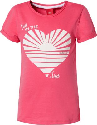 TShirt mit HerzPrint für Mädchen, s.Oliver myToys