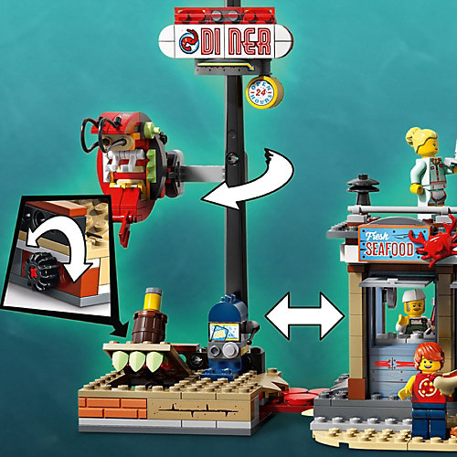 Конструктор LEGO Hidden Side "Нападение на закусочную", 578 деталей, арт 70422 от LEGO