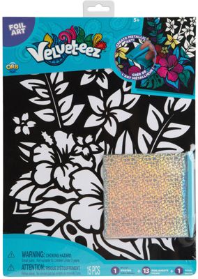 Velveteez Foil Art Tropical Flower