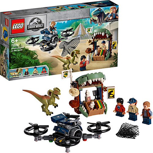 Конструктор LEGO Jurassic World 75934: Побег дилофозавра от LEGO