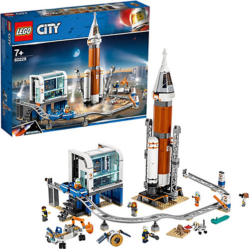 Конструктор LEGO City Space Port 60228: Ракета для запуска в далекий космос и пульт управления запуском от LEGO